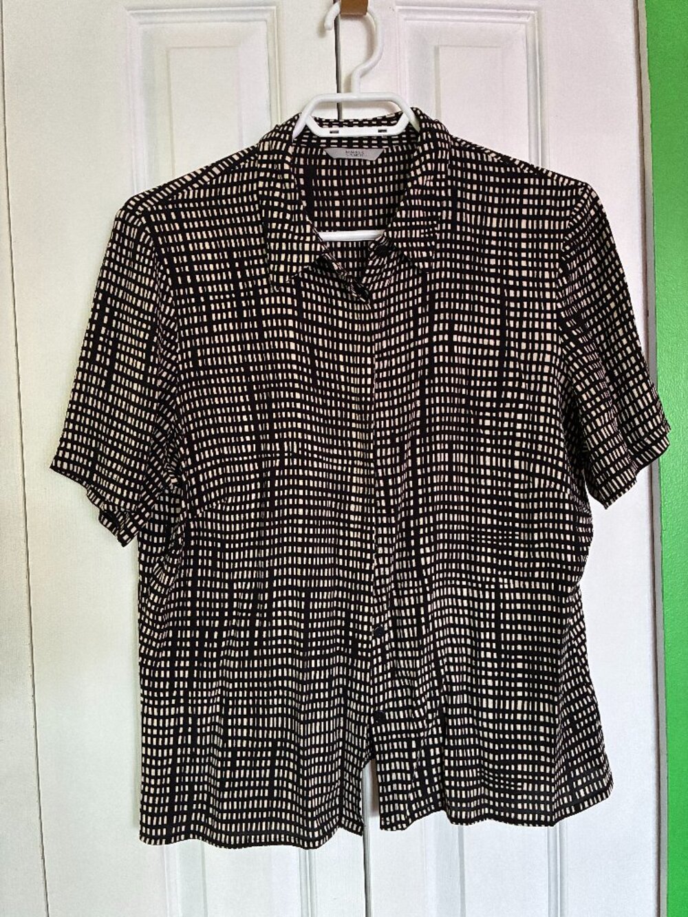 Marks & Spencer Short Sleeve Blouse UK 16/US 12/L